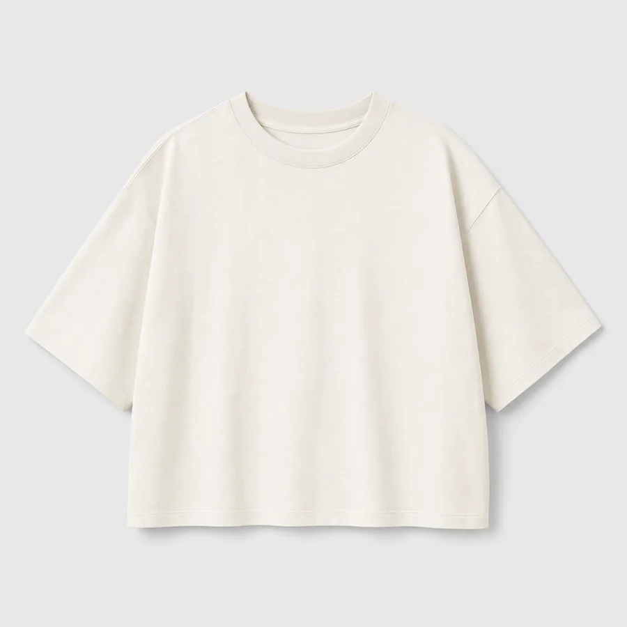 Concept visual of a heavyweight boxy T-shirt