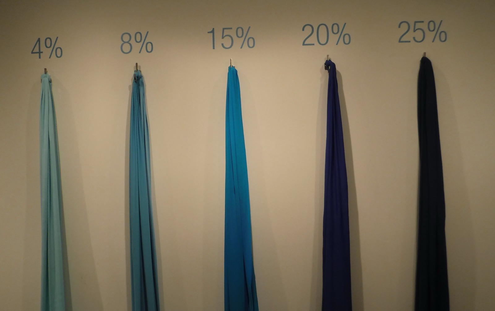 Stretch plain jersey fabric swatches